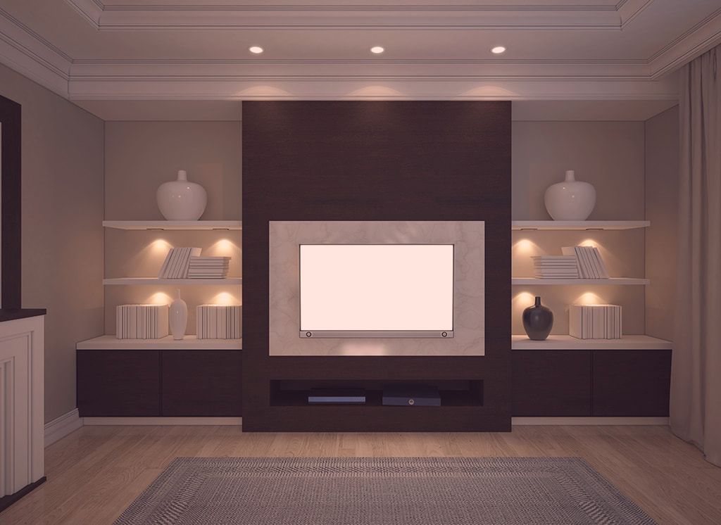 Crisp Fitted Furniture Living Room TV Unit & Shelves