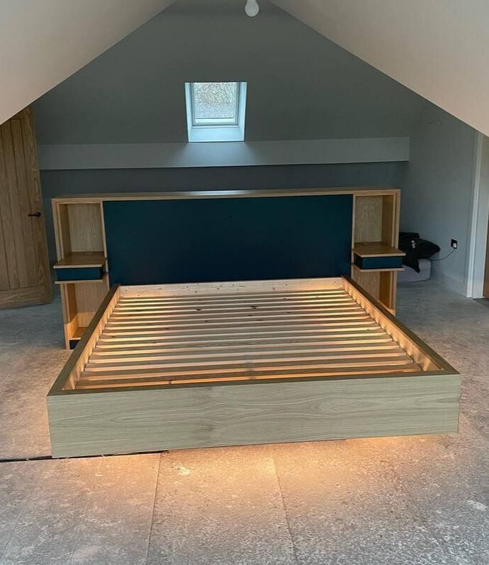 Custom made timber bed