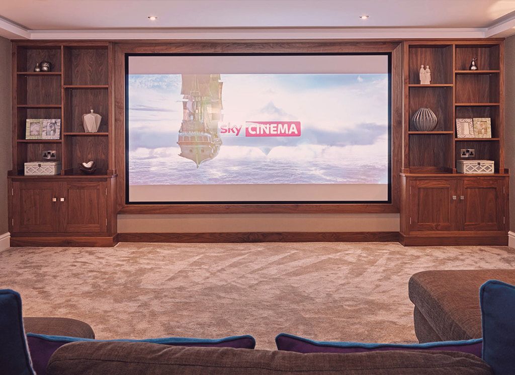 Crisp Fitted Furniture Luxury Oak Home Cinema